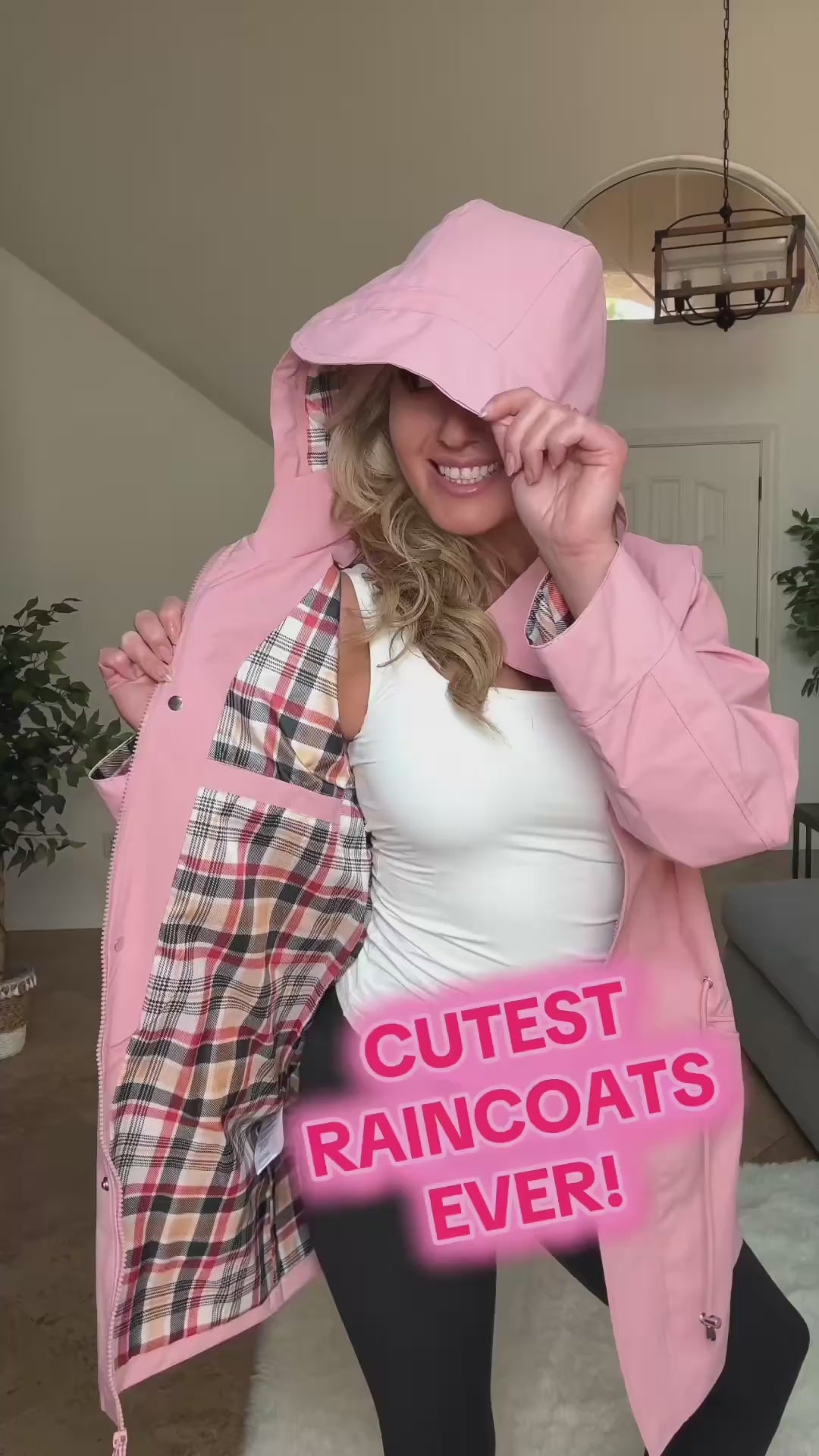 Women's Lightweight Waterproof Raincoat video