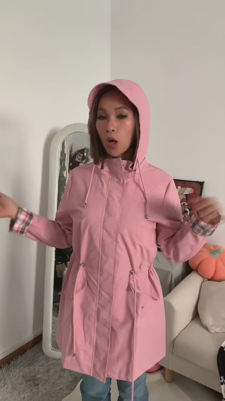 Women's Lightweight Waterproof Raincoat video