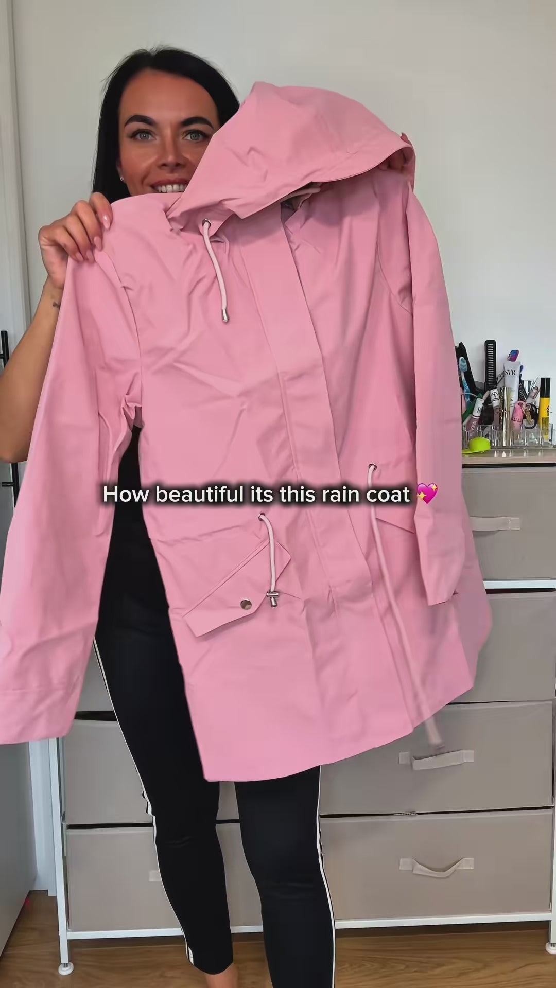 Women's Lightweight Waterproof Raincoat video